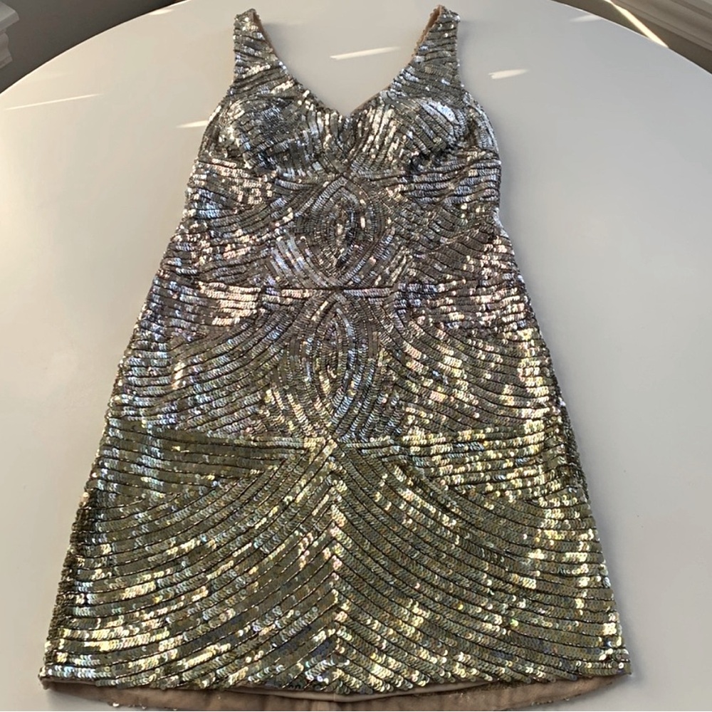 Adrianna Papell Sleeveless Sequin Dress